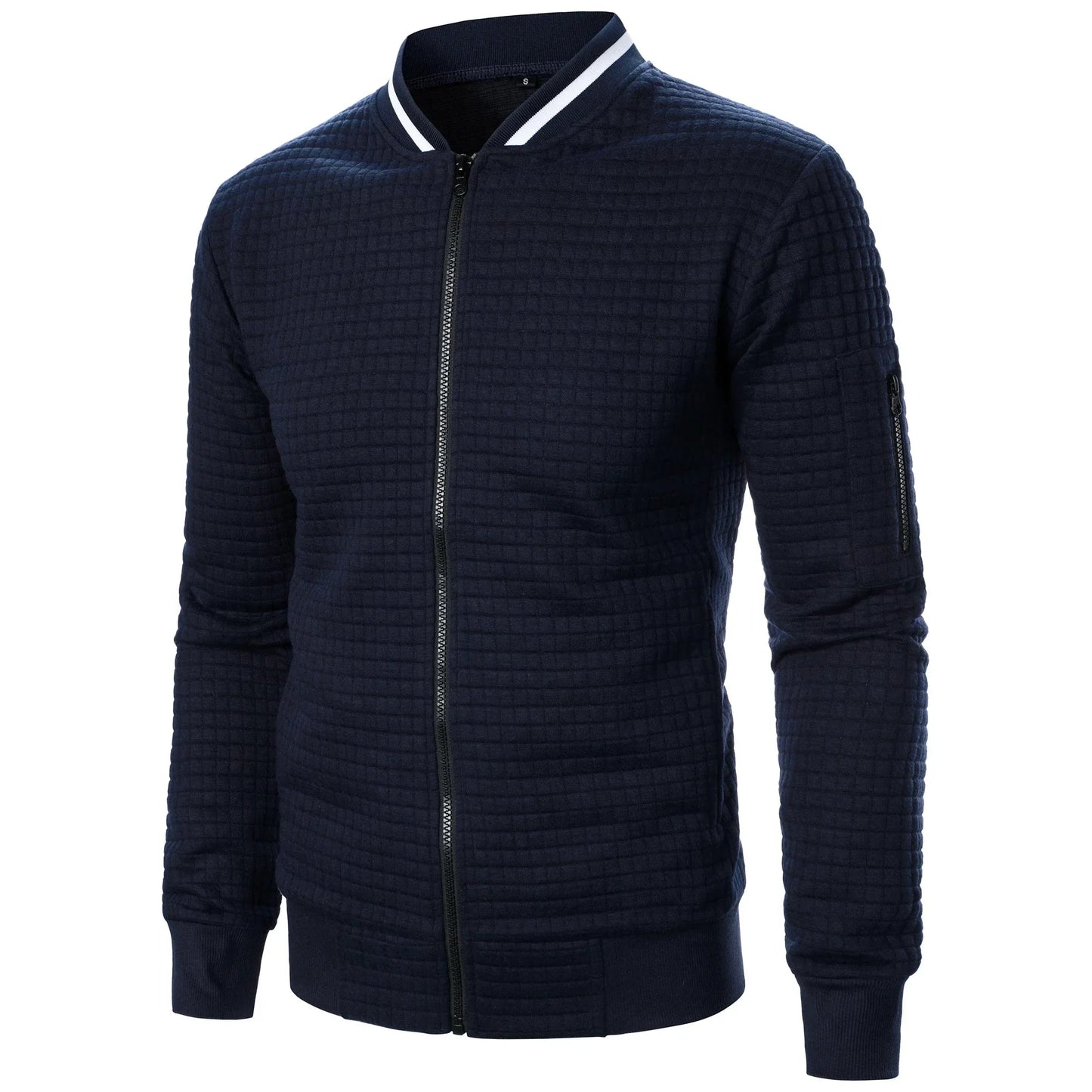 Men's Zip-Up Cotton Cardigan