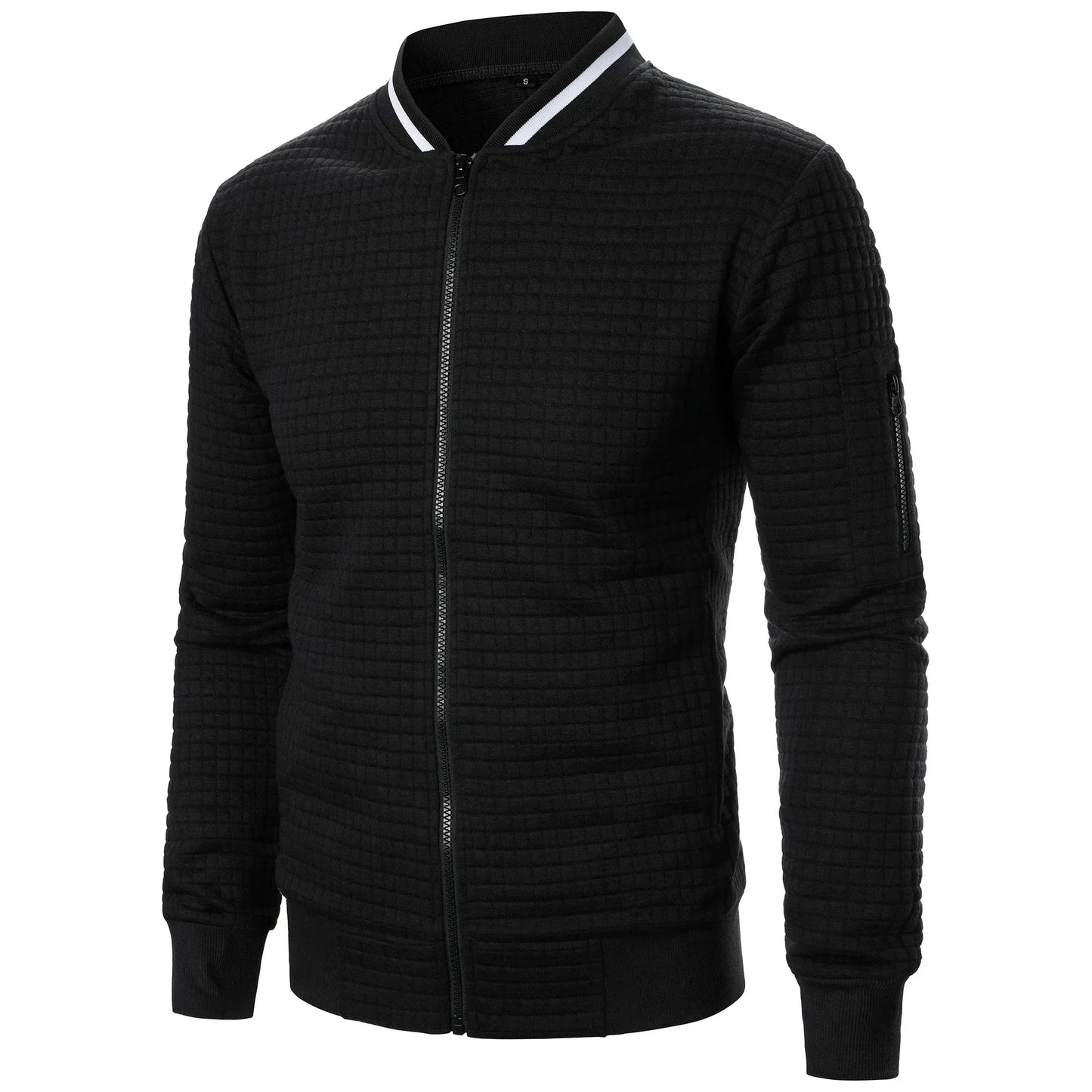 Men's Zip-Up Cotton Cardigan