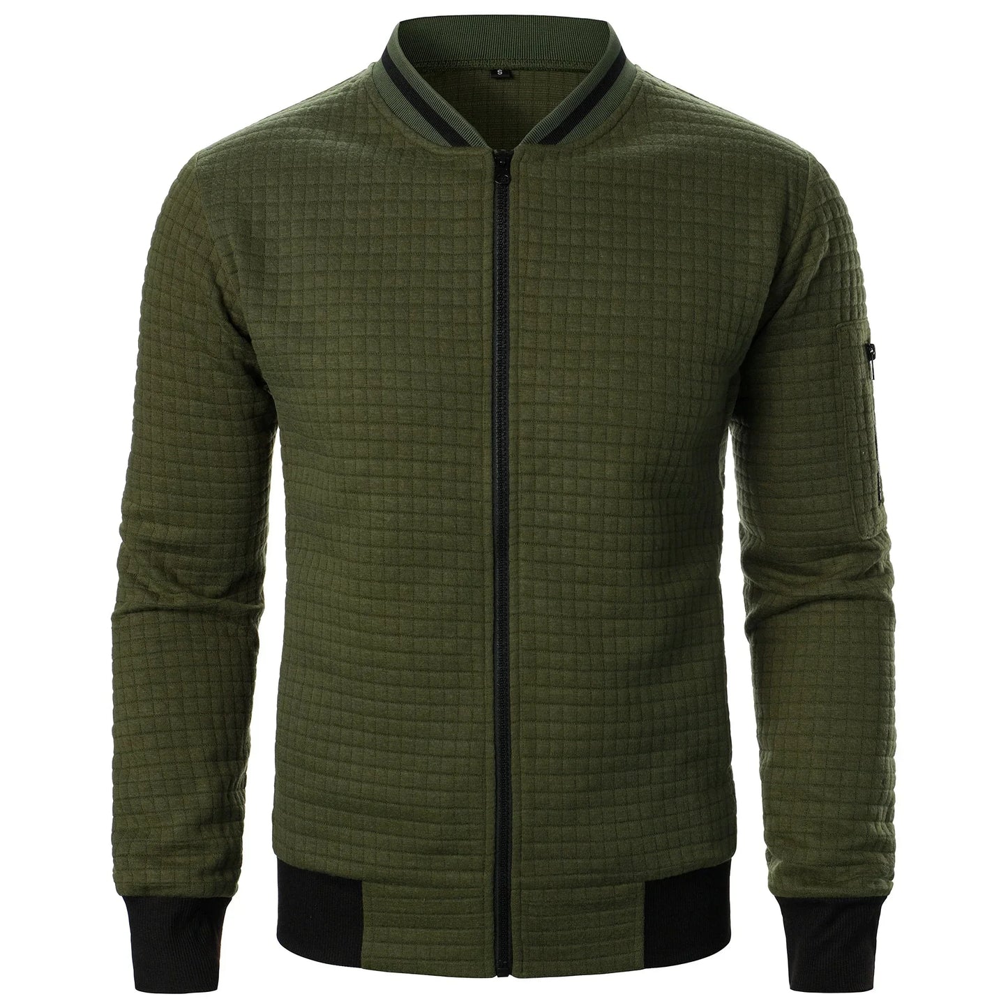 Men's Zip-Up Cotton Cardigan