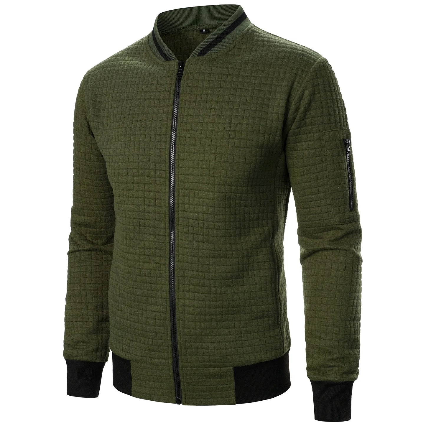 Men's Zip-Up Cotton Cardigan
