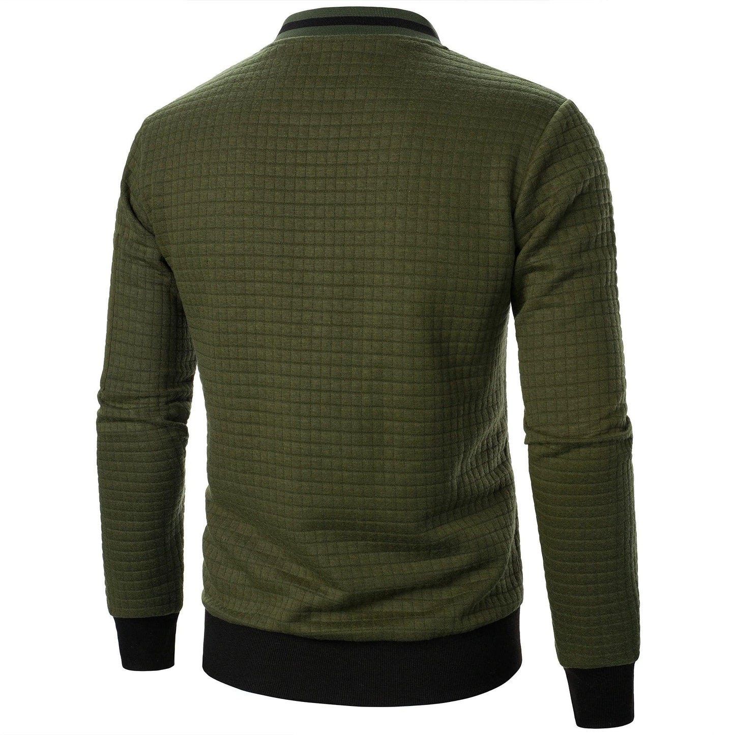 Men's Zip-Up Cotton Cardigan