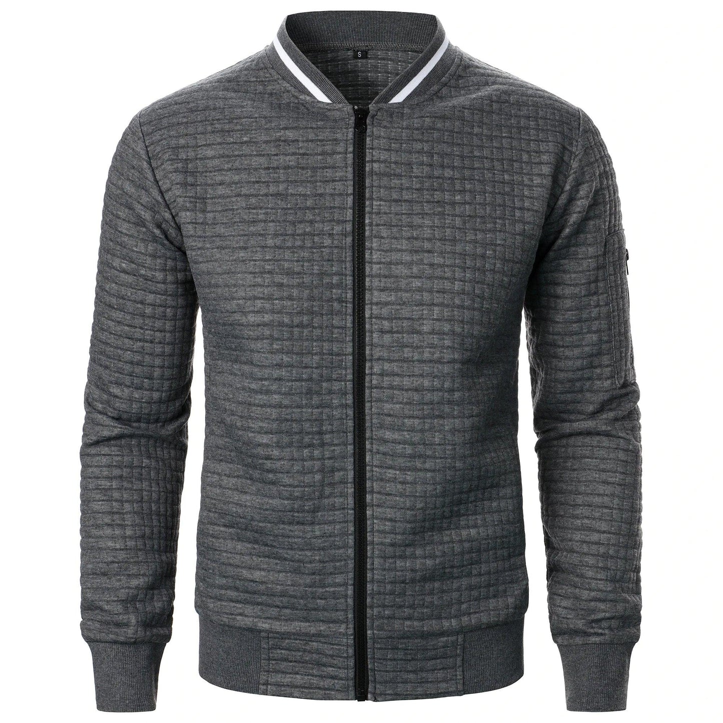 Men's Zip-Up Cotton Cardigan