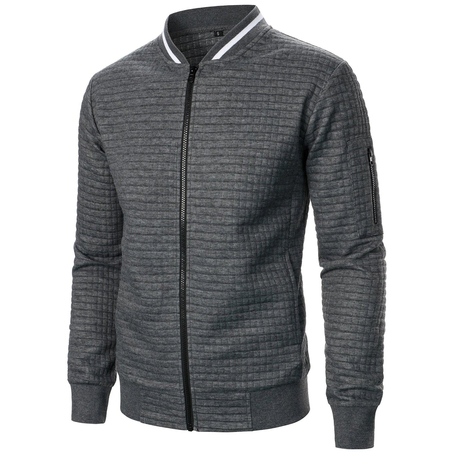 Men's Zip-Up Cotton Cardigan
