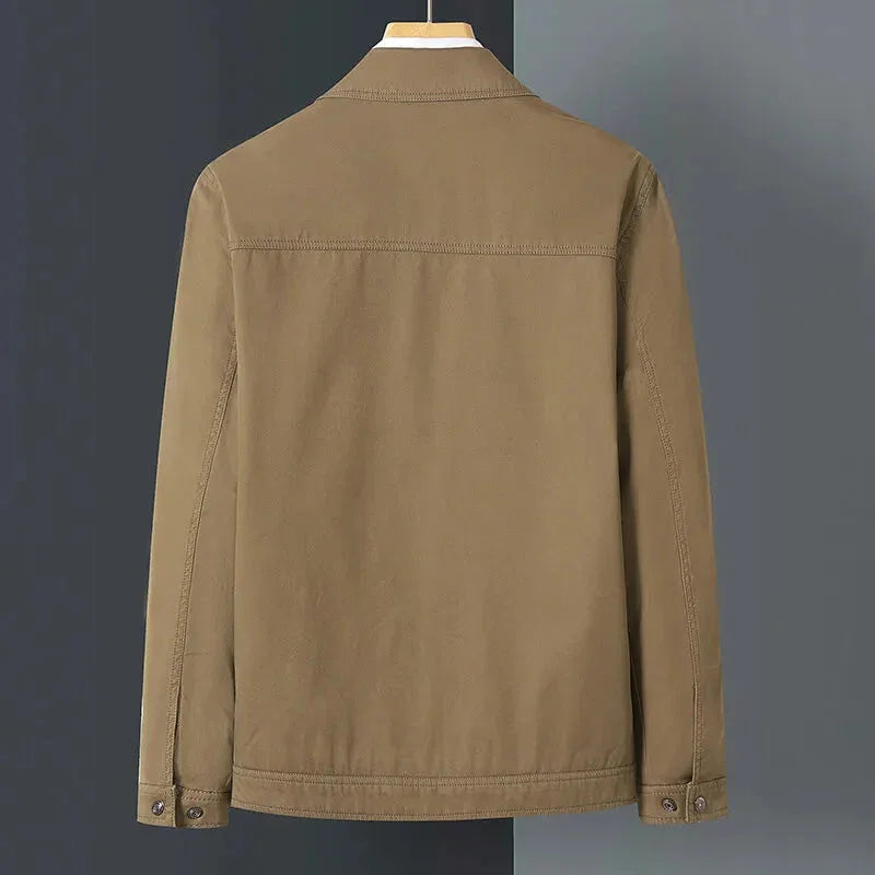 Men's Zip Front Harrington Jacket Cotton