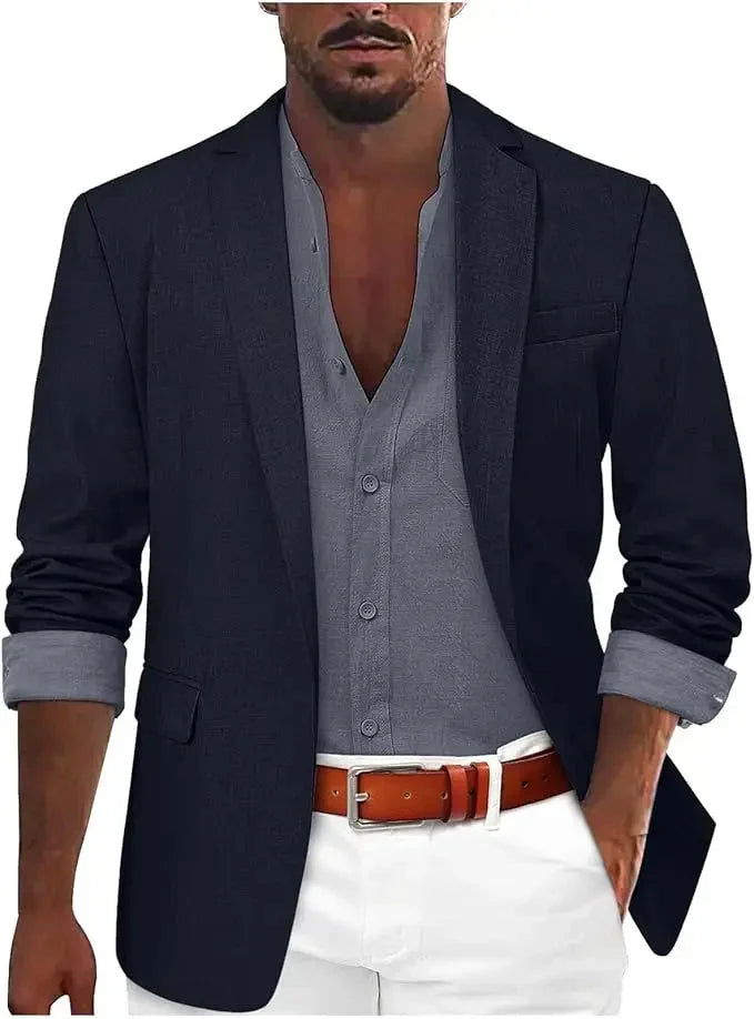 Men's Tailored Fit Cotton Blazer