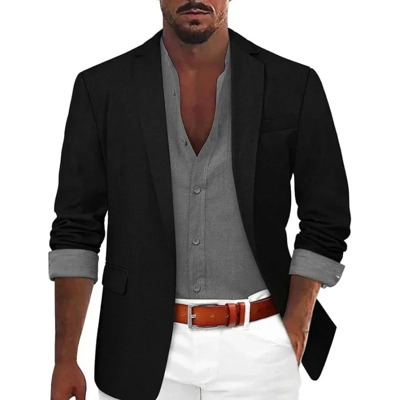 Men's Tailored Fit Cotton Blazer