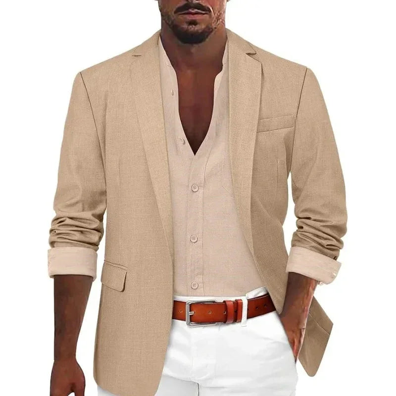 Men's Tailored Fit Cotton Blazer