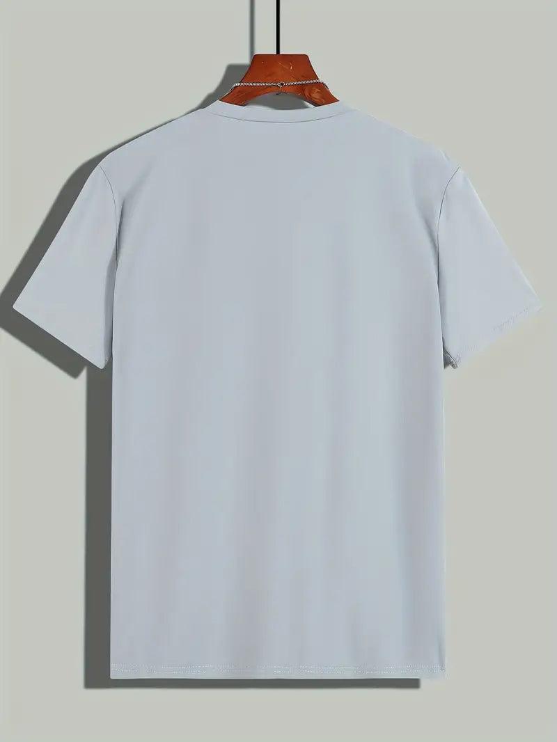 Men's Color Block T-Shirt Crew Neck Short Sleeve