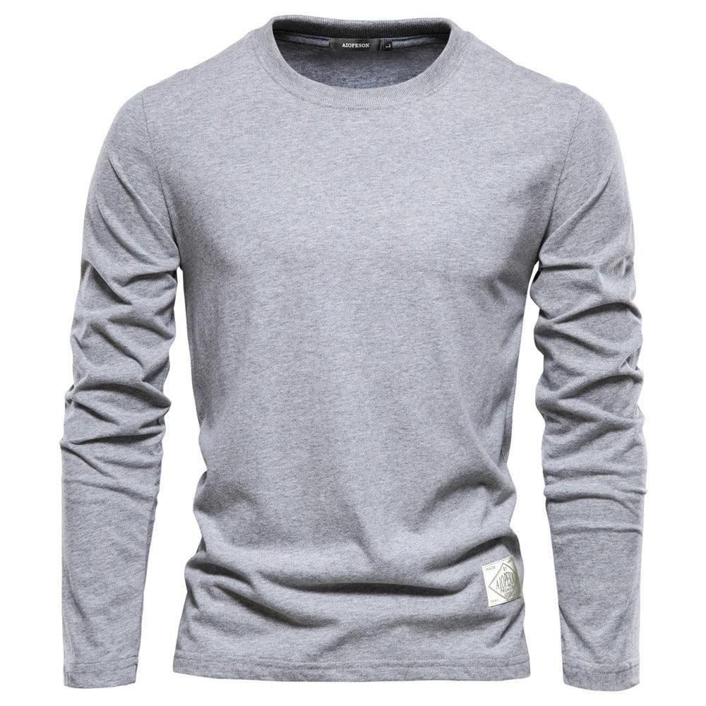 Men's Long Sleeve Shirt Solid Color
