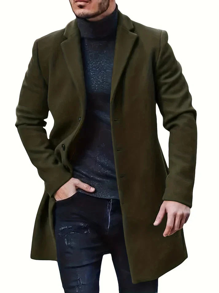 Men's Elegant Single Breasted Winter Jacket