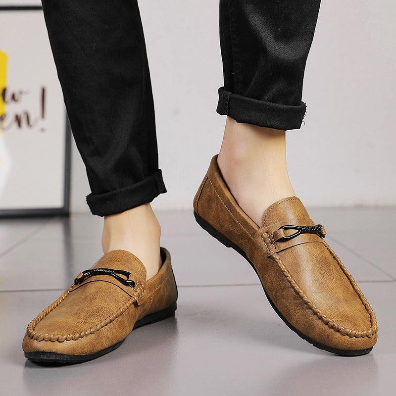 UrbanEase Men's Leather Comfort Walkers | Breathable Soft Sole Everyday Shoes - northernnomad