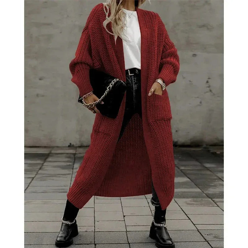 Women's Knit Cardigan with Pockets for Casual Everyday Wear