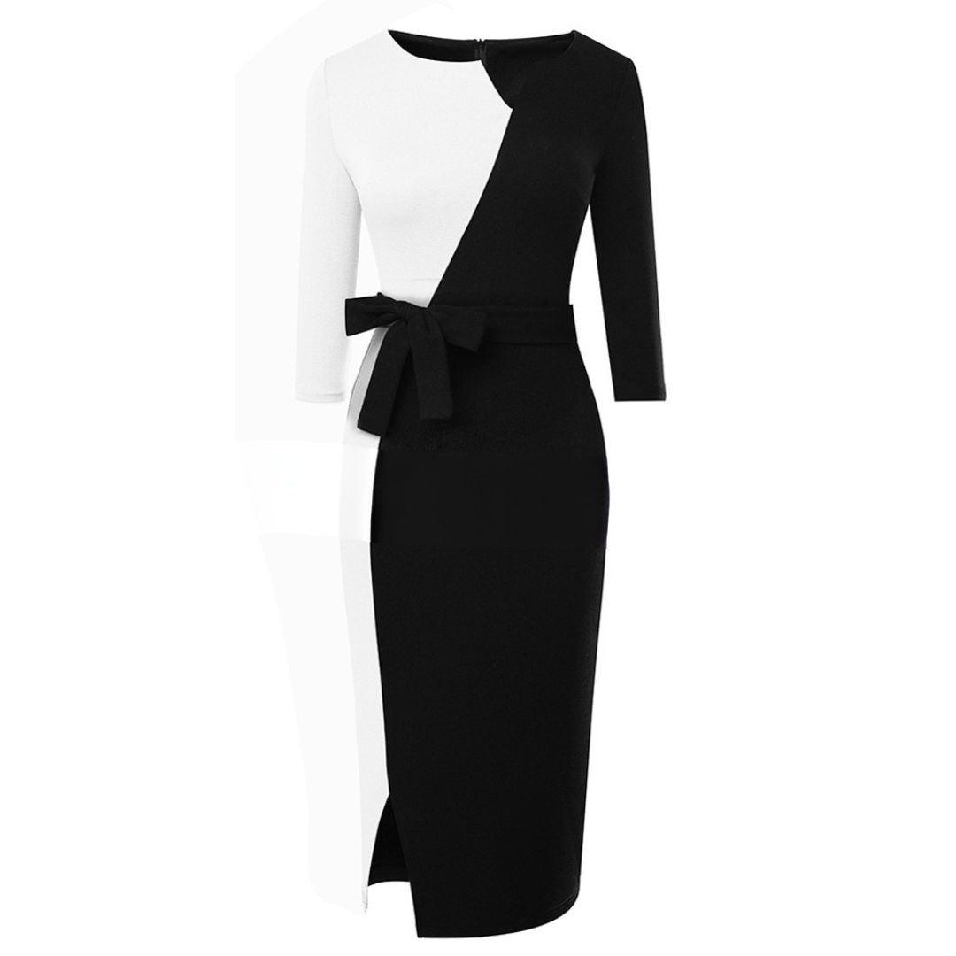 Women's Asymmetrical Bodycon Dress - Elegant & Chic