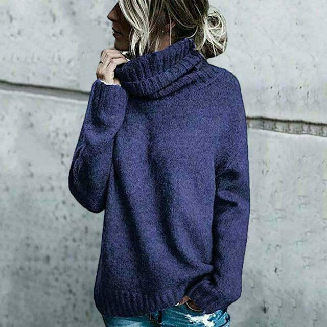 Women's Oversized Turtleneck Sweater