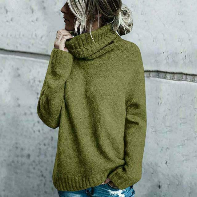 Women's Oversized Turtleneck Sweater