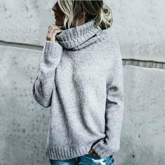 Women's Oversized Turtleneck Sweater