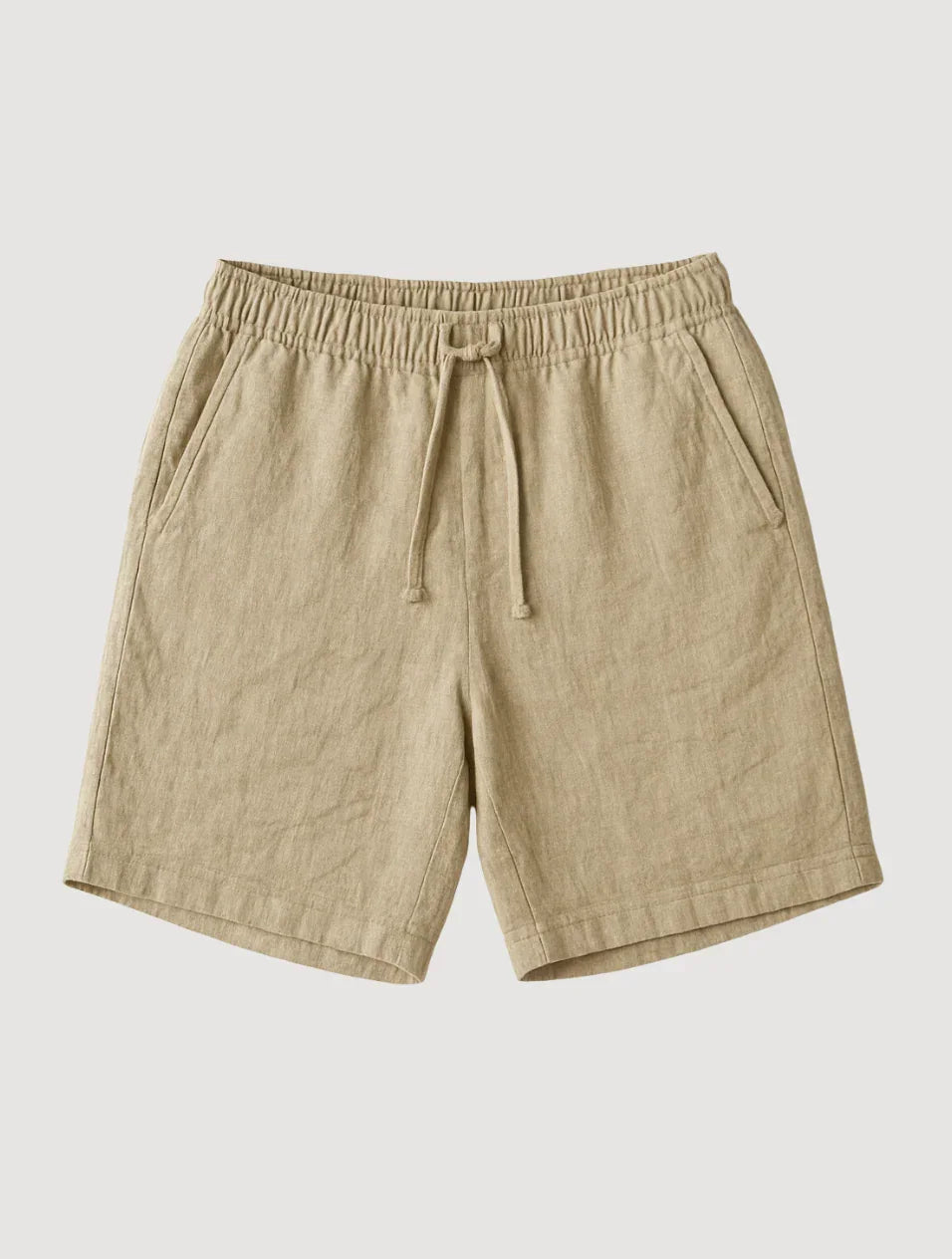 Men's Linen Shorts Old Money Beige