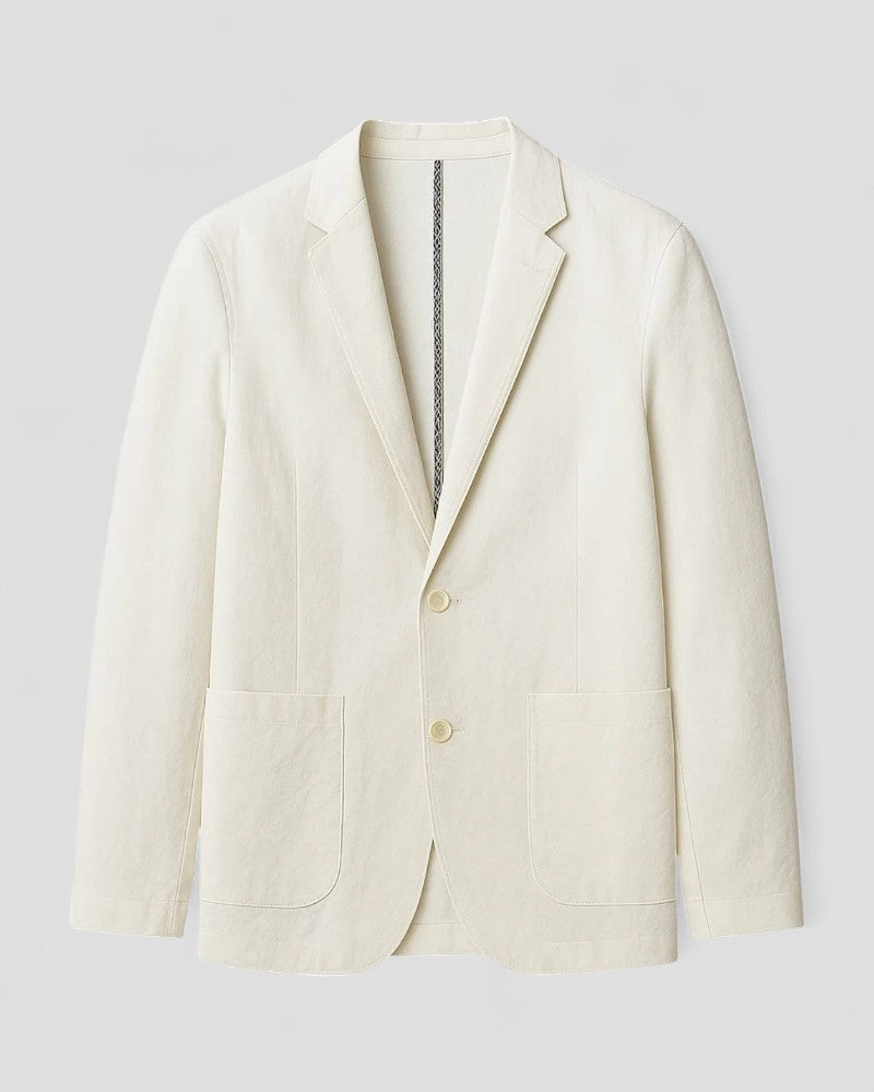 Men's Tailored Fit Blazer Linen Blend