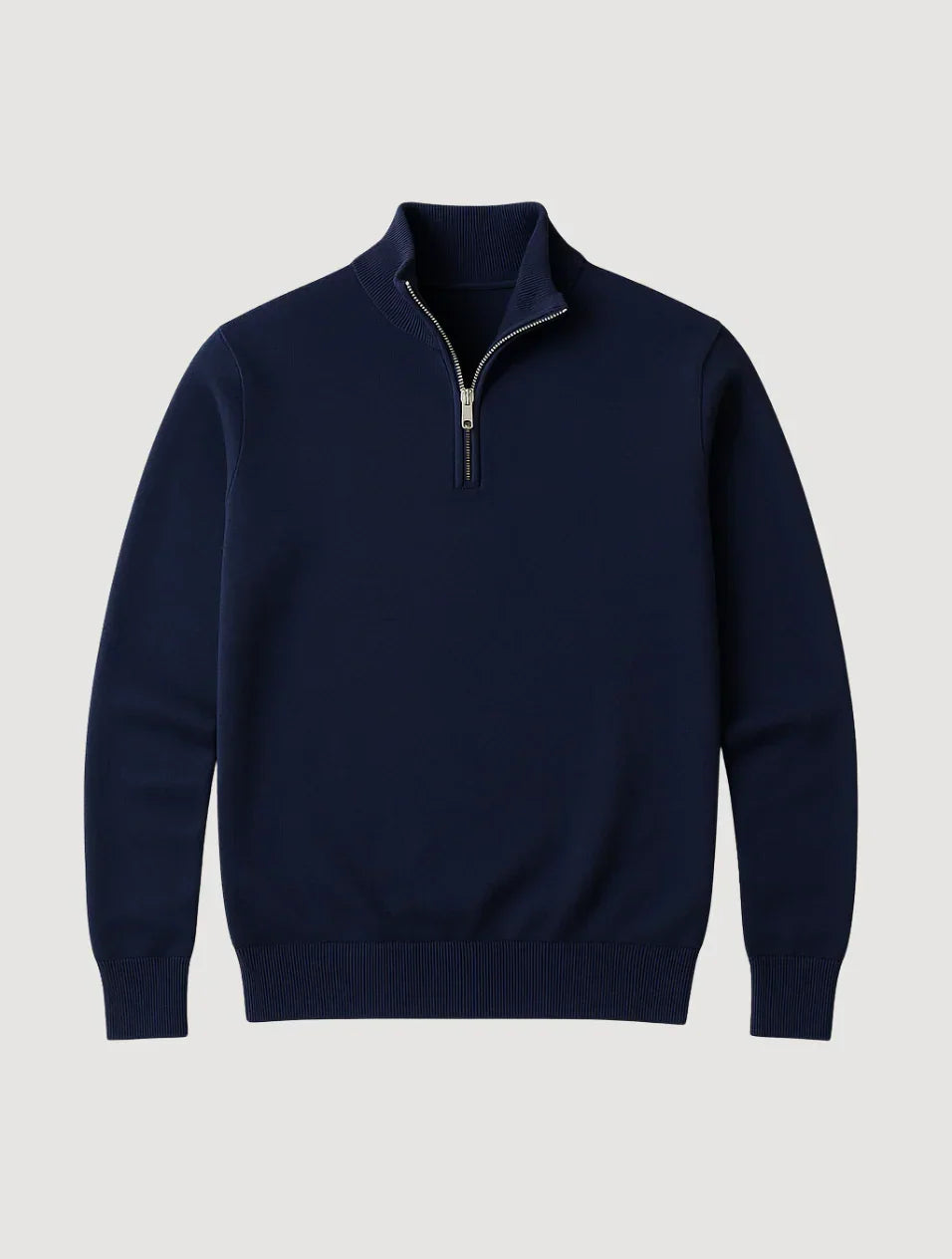 Men's Half-Zip Sweater Navy Blue