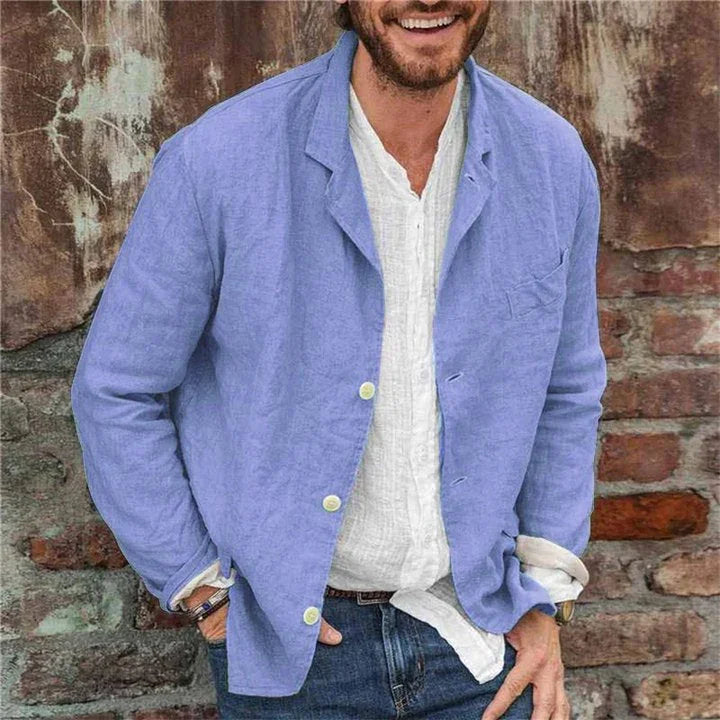 Men's Linen Blazer Lightweight & Breathable