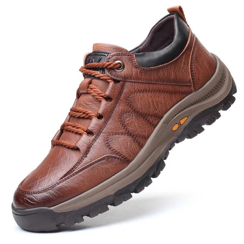 StrideFlex Leather Outdoor Sneakers for Men