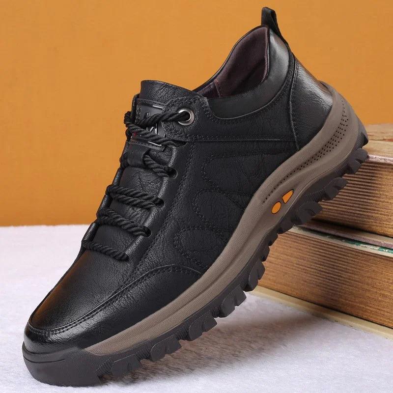 StrideFlex Leather Outdoor Sneakers for Men