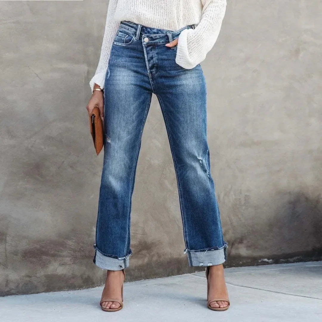 Women's Casual Denim Jeans Comfortable Fit