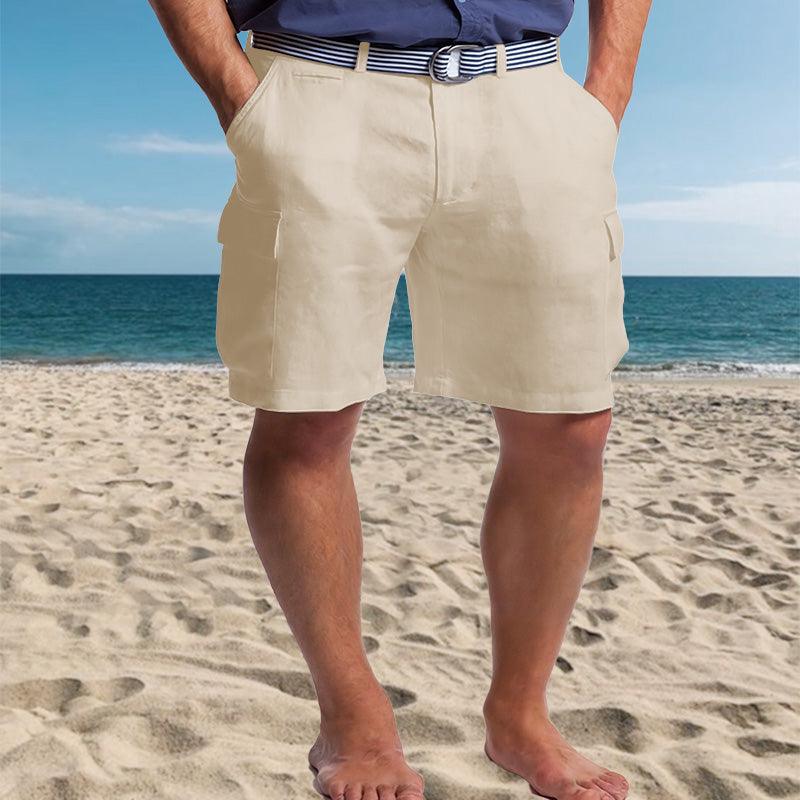Men's Cargo Shorts Linen Stylish