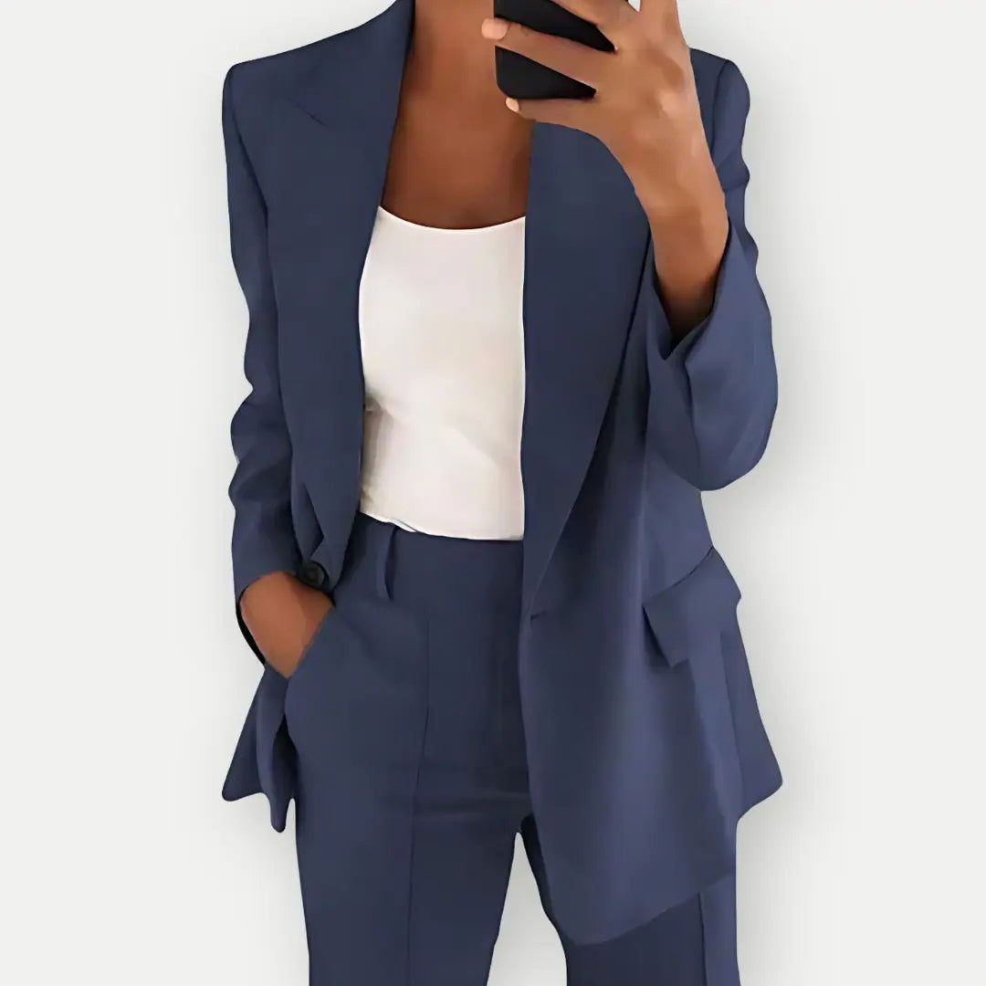 Women's Blazer Pants Suit Set