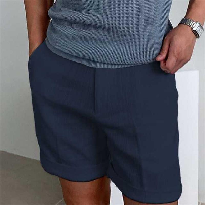 Men's Linen Shorts Relaxed Fit Lightweight Breathable Fabric