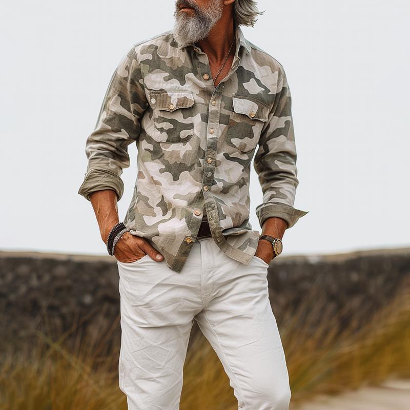 Men's Military Style Shirt