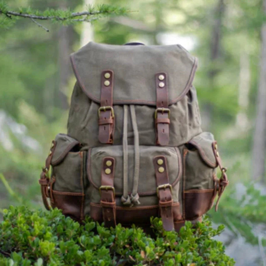 Men's Adventure Backpack Water-Resistant Nylon