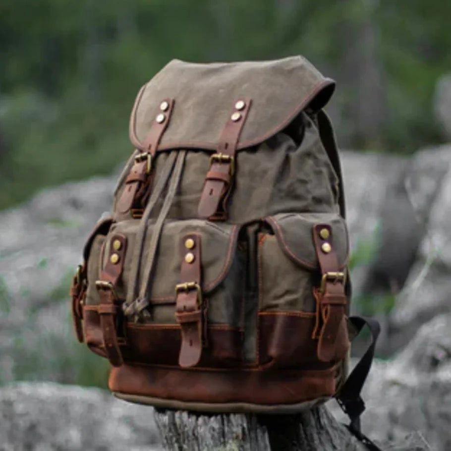 Men's Adventure Backpack Water-Resistant Nylon