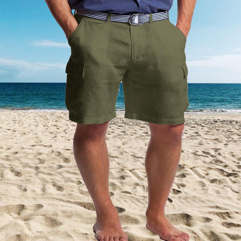 Men's Cargo Shorts Linen Stylish