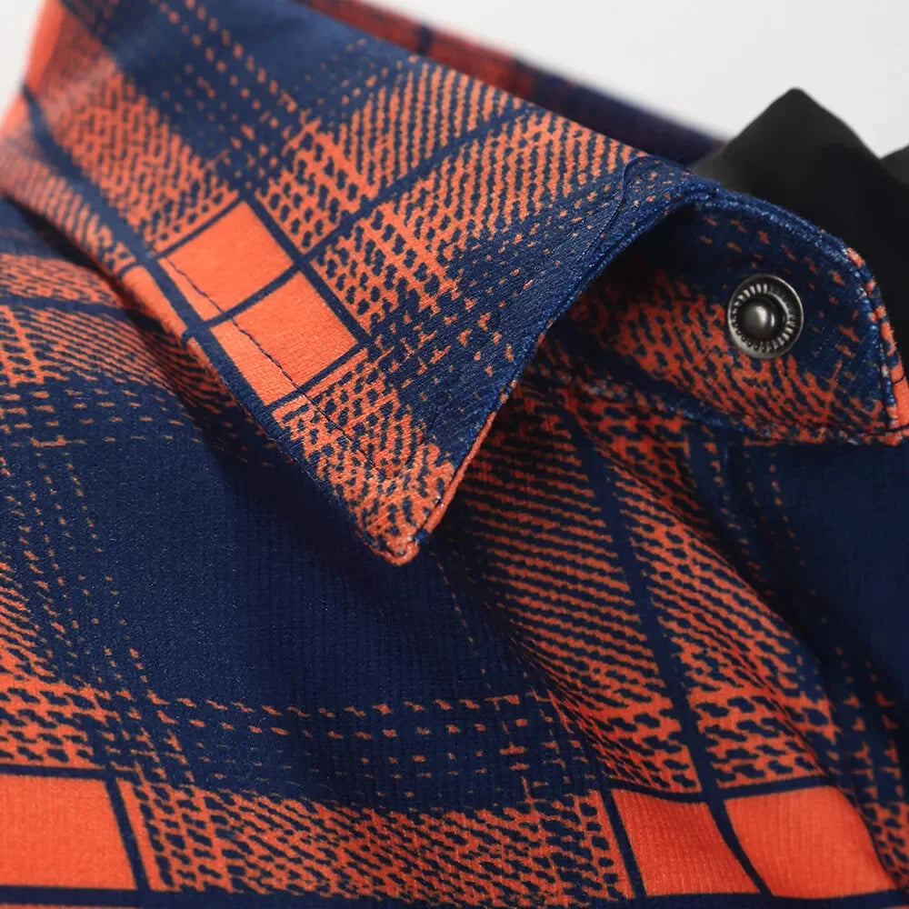 Men's Casual Flannel Shirt Thick Fabric Timeless Style