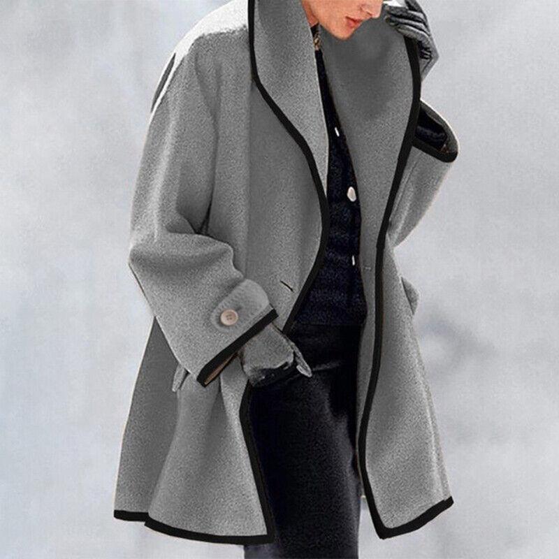 Women's Double Button Winter Trench Coat Elegant