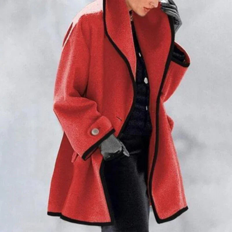 Women's Double Button Winter Trench Coat Elegant