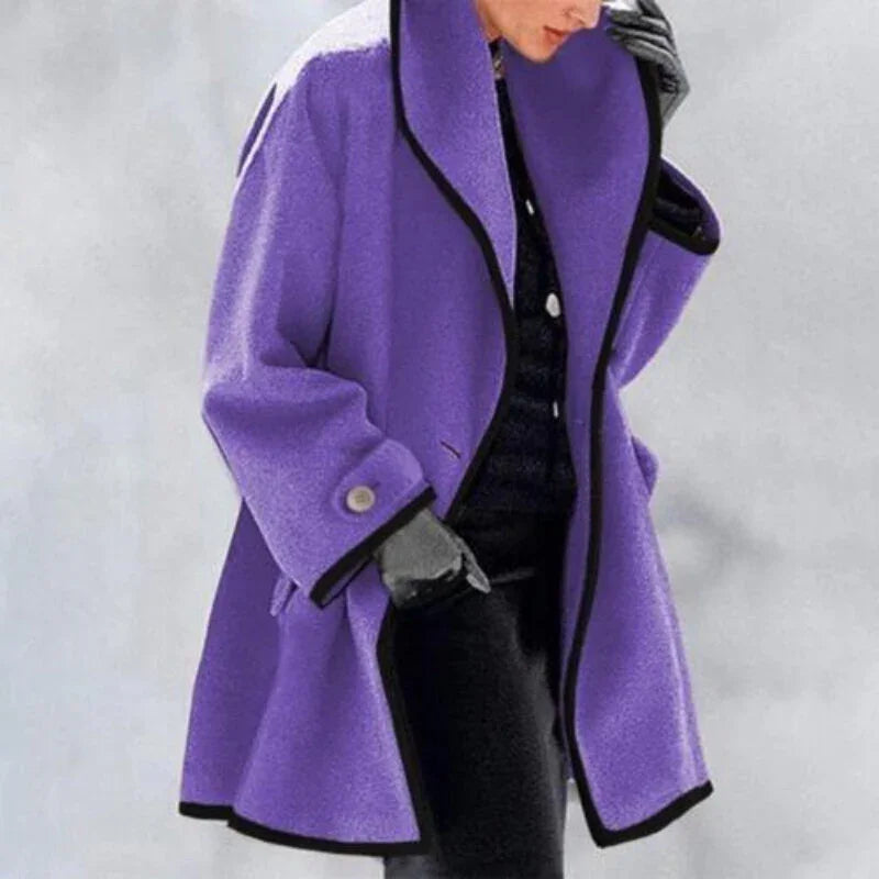 Women's Double Button Winter Trench Coat Elegant