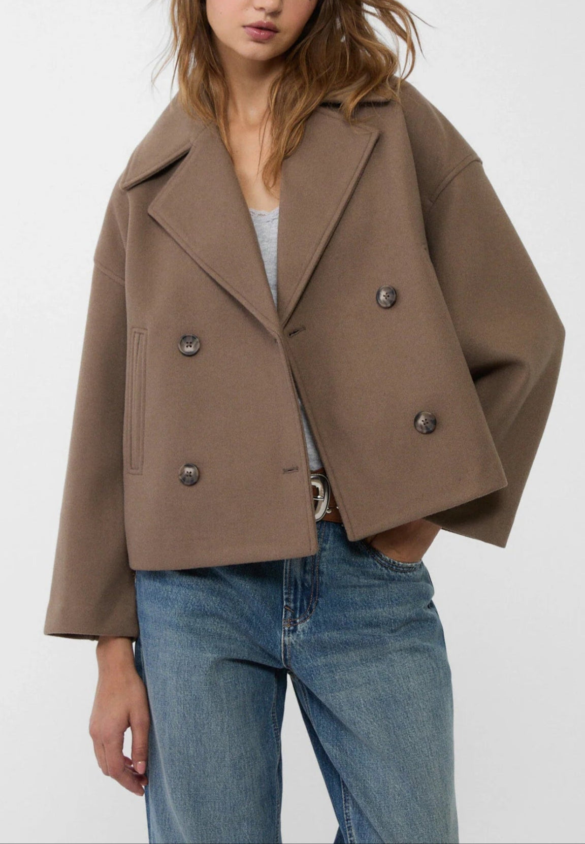 Women's Short Double-Breasted Blazer