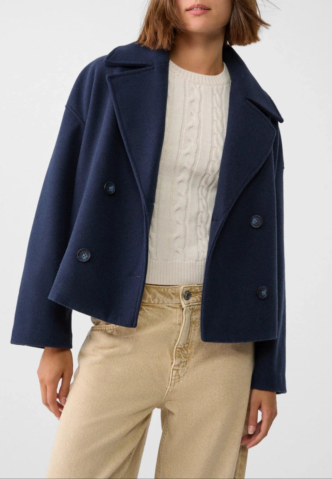 Women's Short Double-Breasted Blazer