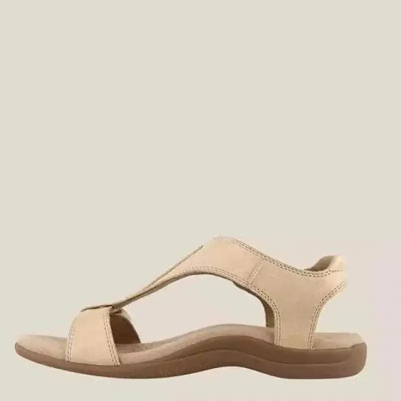 Women's Adjustable Leather Orthopedic Sandals with Arch Support