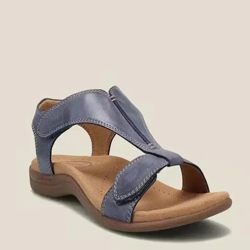 Women's Adjustable Leather Orthopedic Sandals with Arch Support