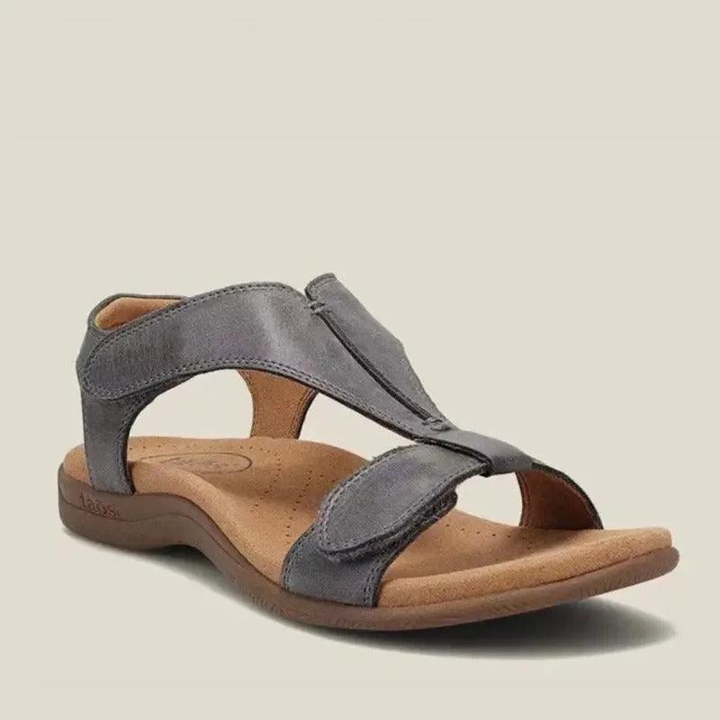 Women's Adjustable Leather Orthopedic Sandals with Arch Support