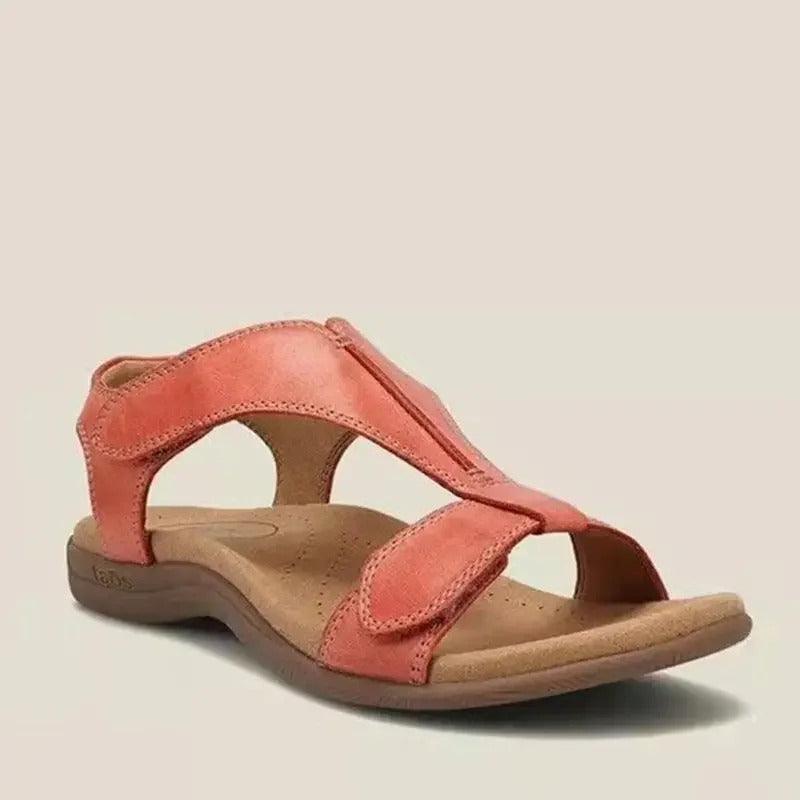 Women's Adjustable Leather Orthopedic Sandals with Arch Support