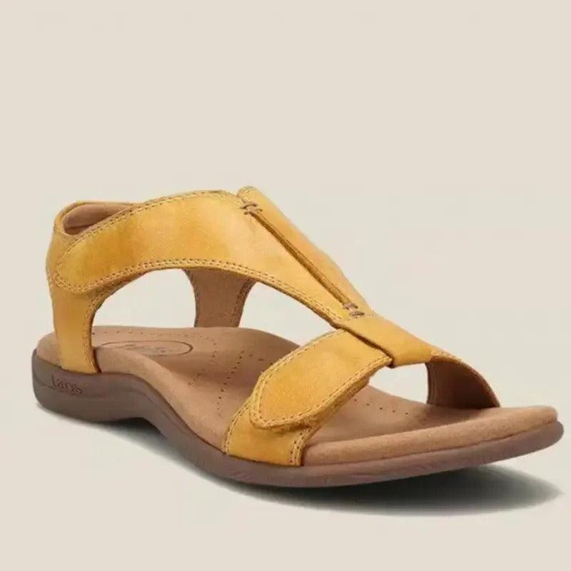Women's Adjustable Leather Orthopedic Sandals with Arch Support