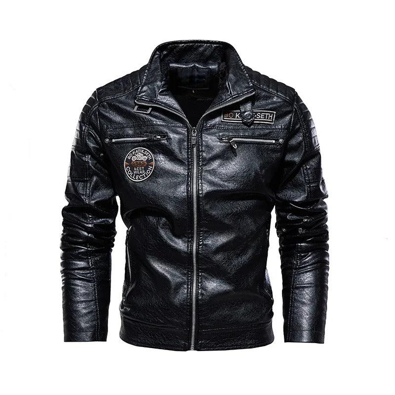 Men's Motorcycle Jacket PU Leather