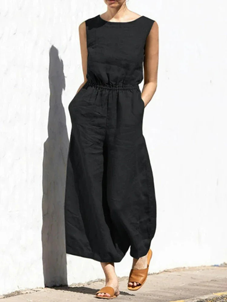 Women's Sleeveless Jumpsuit Lightweight Comfortable