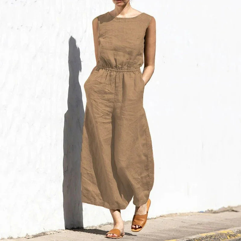Women's Sleeveless Jumpsuit Lightweight Comfortable