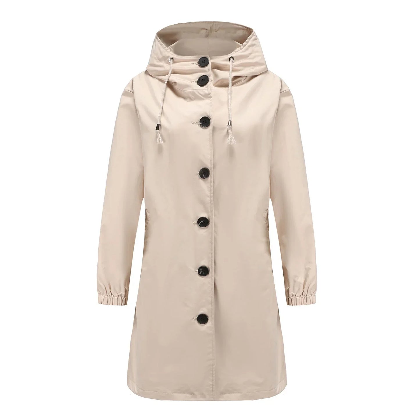 Women's Waterproof Hooded Rain Jacket for Outdoor Activities