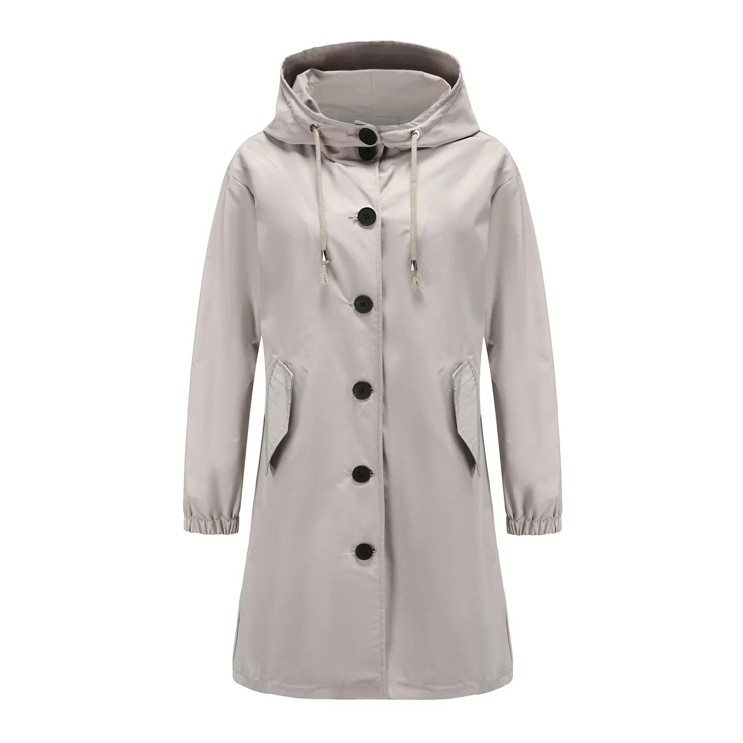 Women's Waterproof Hooded Rain Jacket for Outdoor Activities